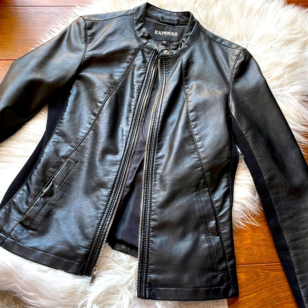 Faux Leather Jacket
